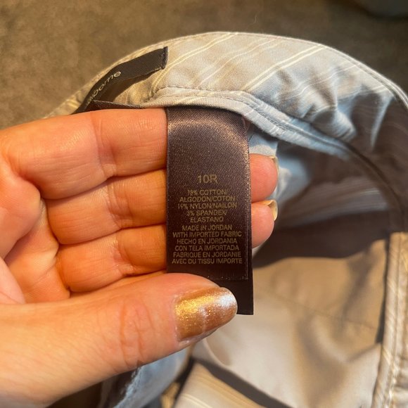 Liz Claiborne Gray Striped Boot Cut Pants - Picture 12 of 14